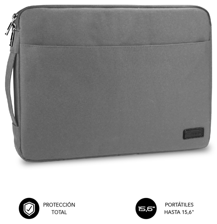 SUBBLIM Funda Ordenador Urban Laptop Sleeve 15,6" Grey