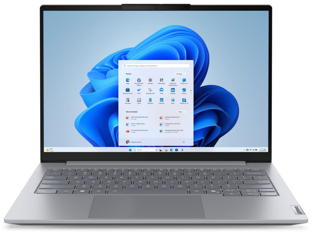 Lenovo ThinkBook 14 G8 IAL Intel Core Ultra 5 135H Portátil 35,6 cm (14") WUXGA 16 GB DDR5-SDRAM 512 GB SSD Wi-Fi 6E (802.11ax) Windows 11 Pro Gris Español