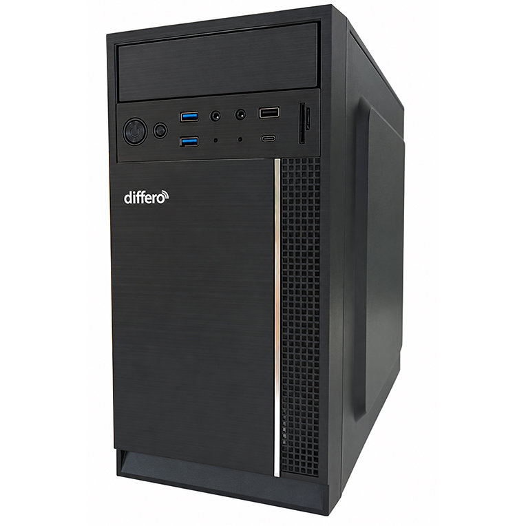 differo PC V15 I5 12400 16GB SSD 1TB NVME NO DVD HPA3 USB-C TRASERO