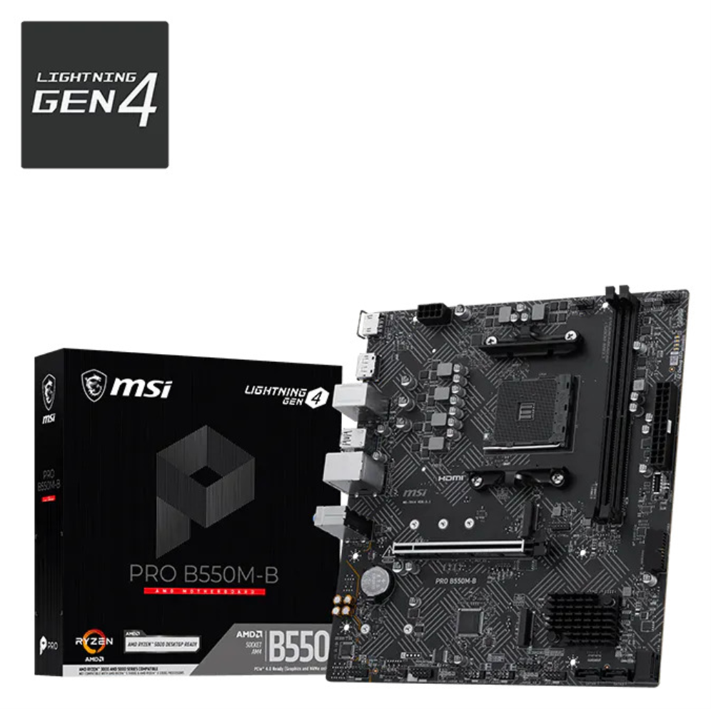 MSI PRO B550M-B placa base AMD B550 Zócalo AM4 micro ATX