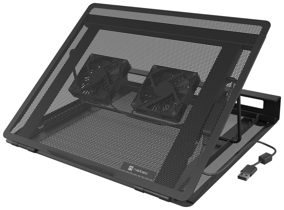 NATEC Tern 2 Plus almohadilla fría 43,9 cm (17.3") 2164 RPM Negro