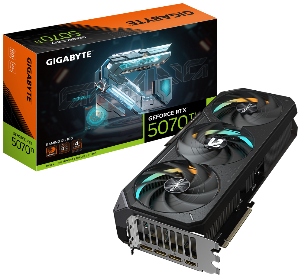 GIGABYTE GeForce RTX 5070 Ti GAMING OC 16G Tarjeta Gráfica
