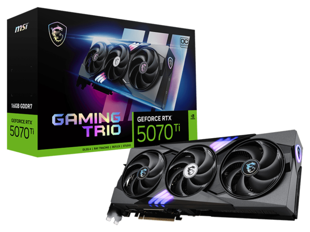 MSI GAMING GeForce RTX 5070 Ti 16G TRIO OC NVIDIA 16 GB GDDR7