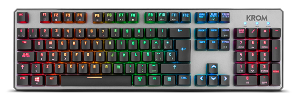 Krom Kernel teclado Juego USB Negro