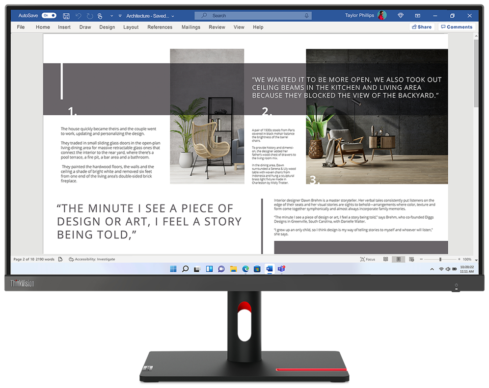 Lenovo ThinkVision S27i-30 pantalla para PC 68,6 cm (27") 1920 x 1080 Pixeles Full HD LED Gris