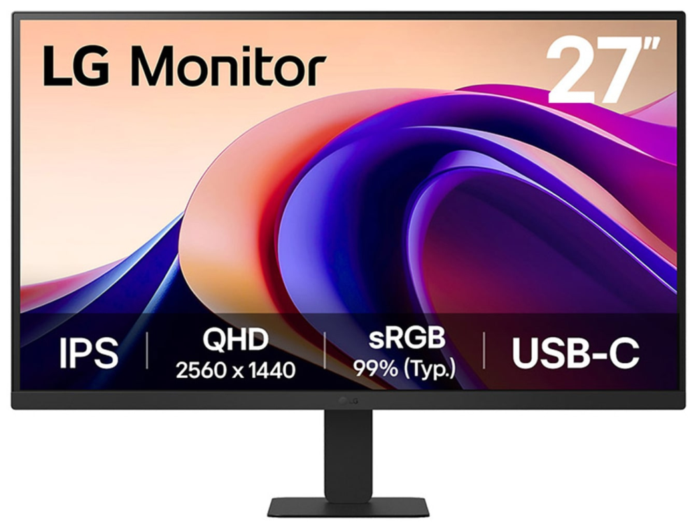 LG 27'' QHD Monitor pantalla para PC 68,6 cm (27") 2560 x 1440 Pixeles Quad HD Negro
