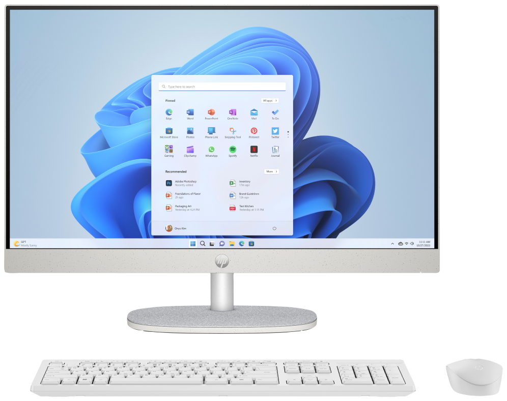 HP 24 -cr0129ns PC Intel® Core™ i5 i5-1335U 60,5 cm (23.8") 1920 x 1080 Pixeles PC todo en uno 16 GB DDR4-SDRAM 512 GB SSD Windows 11 Home Wi-Fi 6 (802.11ax) Blanco