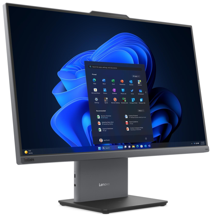 Lenovo ThinkCentre neo 50a 24 Gen 6 LNL Intel Core Ultra 5 226V 60,5 cm (23.8") 1920 x 1080 Pixeles PC todo en uno 16 GB 512 GB SSD Wi-Fi 6 (802.11ax) Gris