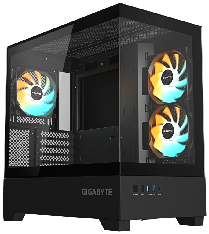 GIGABYTE C201 PANORAMIC Midi Tower Negro