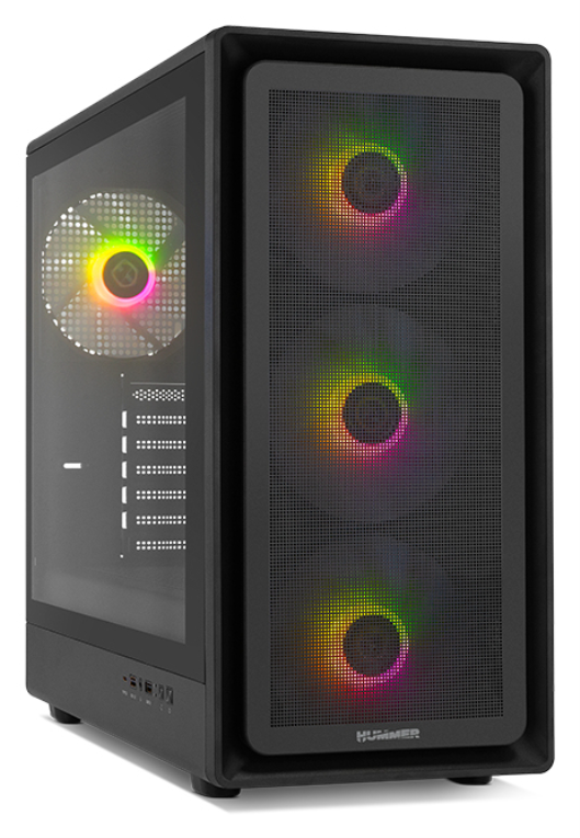 NOX Hummer Aero Midi Tower Negro