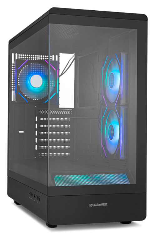 NOX Hummer NXHUMMERSIGNALBK carcasa de ordenador Midi Tower Negro