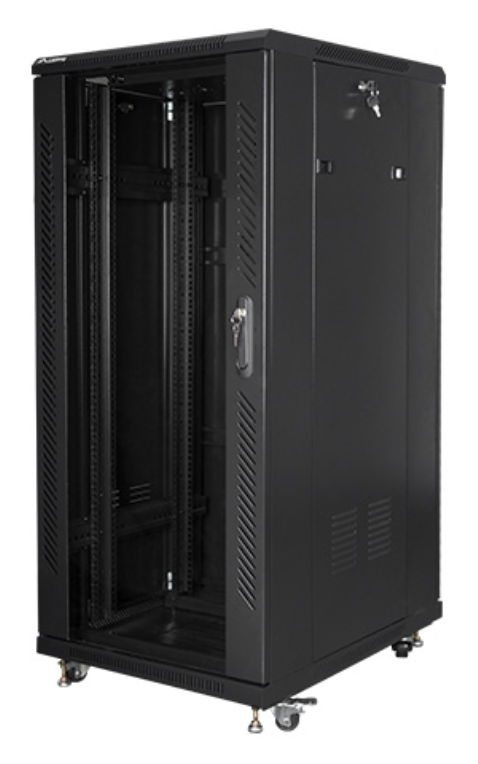 Lanberg FF01-6827-12B armario rack 27U Rack o bastidor independiente Negro