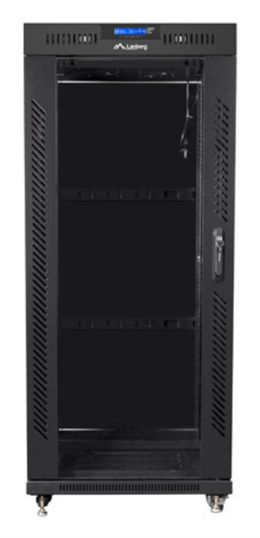 Lanberg FF01-8822-12BL armario rack 22U Rack o bastidor independiente Negro