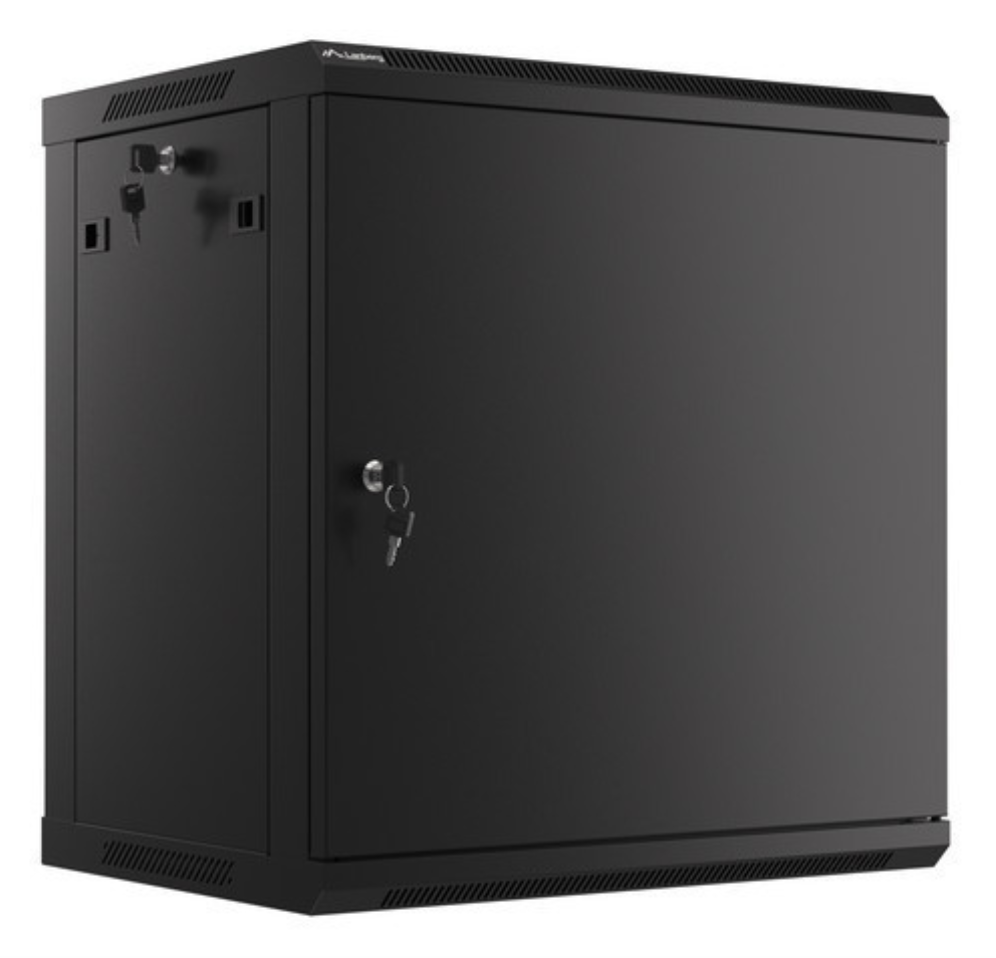 Lanberg WF01-6412-00B armario rack 12U Bastidor de pared Negro