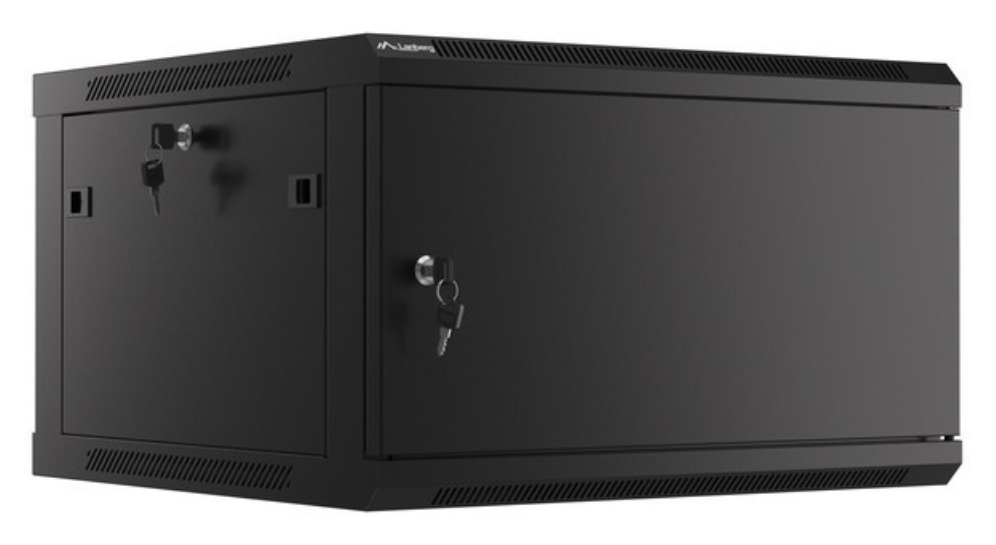 Lanberg WF01-6606-00B armario rack 6U Bastidor de pared Negro