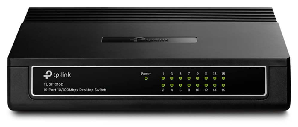 TP-Link TL-SF1016D No administrado Fast Ethernet (10/100) Negro