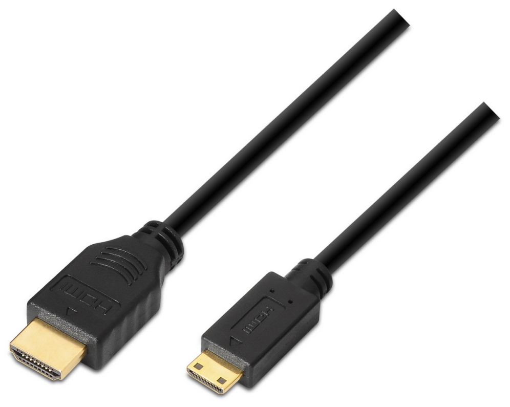 AISENS A119-0114 cable HDMI 1,8 m HDMI tipo A (Estándar) HDMI Type C (Mini) Negro