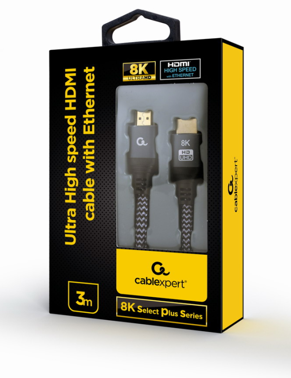 Gembird CCB-HDMI8K-3M cable HDMI HDMI tipo A (Estándar) Gris
