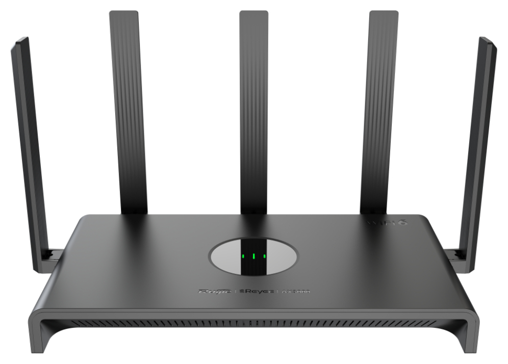 Ruijie Networks RG-EW3000GX PRO router inalámbrico Gigabit Ethernet Doble banda (2,4 GHz / 5 GHz) Negro