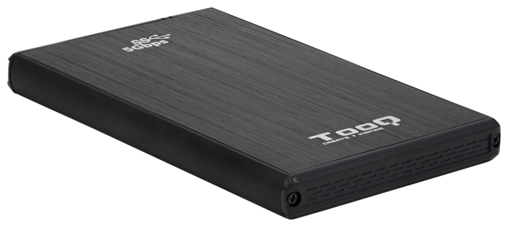 TooQ TQE-2522B caja para disco duro externo Caja de disco duro (HDD) Negro 2.5"