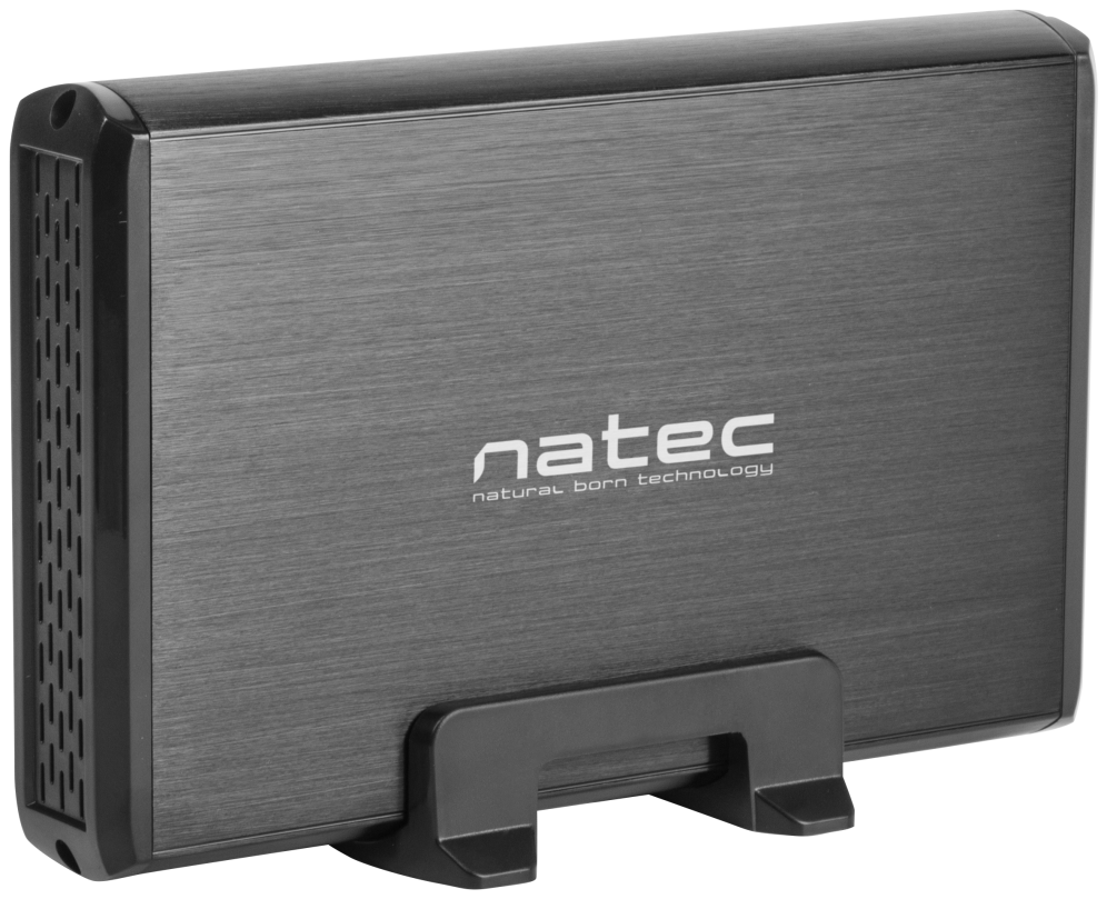 NATEC NKZ-0448 caja para disco duro externo Caja de disco duro (HDD) Negro 3.5"
