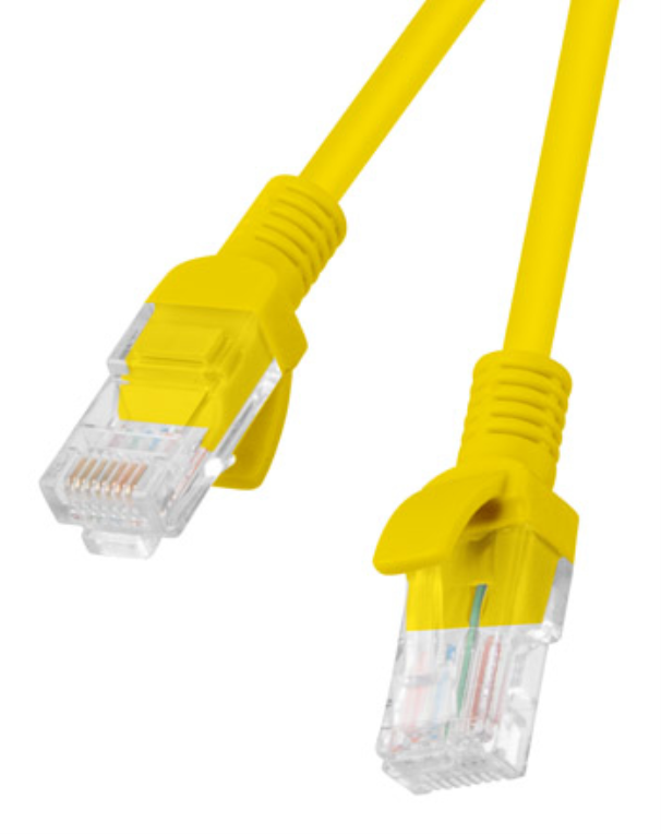 Lanberg PCU6-10CC-0500-Y cable de red Amarillo 5 m Cat6 U/UTP (UTP)