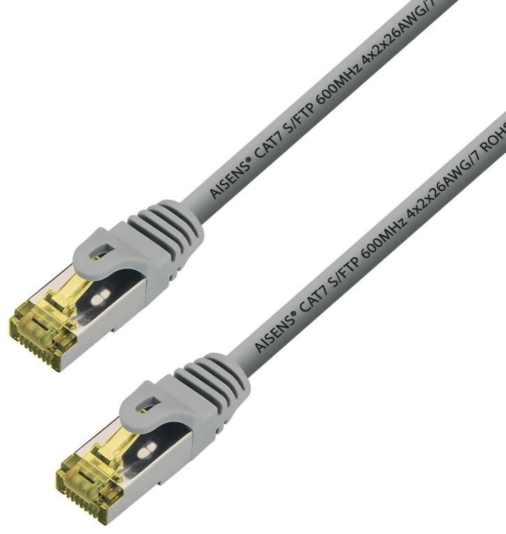AISENS A146-0334 cable de red Gris 1 m Cat7 S/FTP (S-STP)
