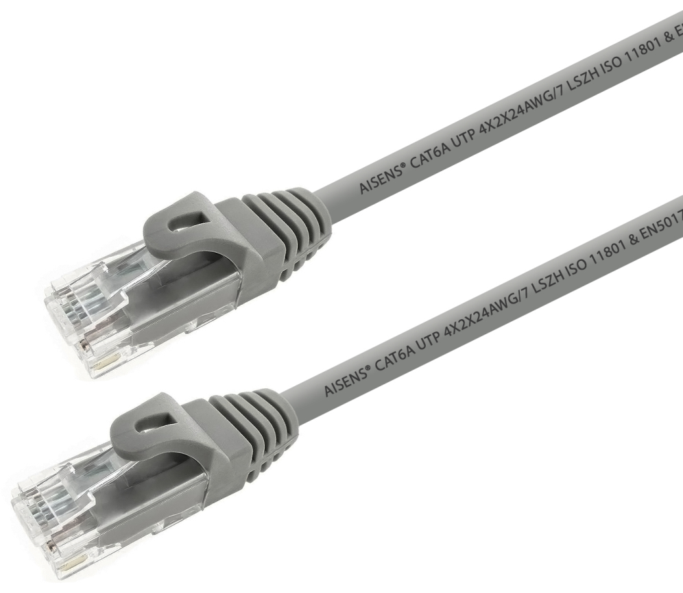 AISENS A145-0327 cable de red Gris 2 m Cat6a U/UTP (UTP)