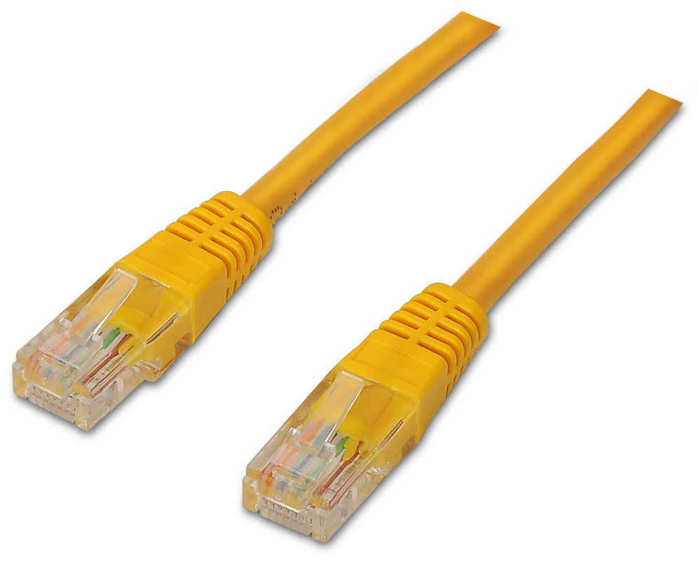 AISENS A135-0254 cable de red Amarillo 1 m Cat6 U/UTP (UTP)