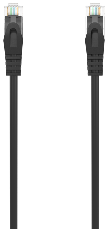 AISENS Cable de Red Latiguillo RJ45 LSZH Cat.6A 500 Mhz UTP AWG24, Negro, 1.5M