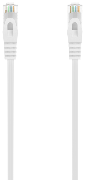 AISENS Cable de Red Latiguillo RJ45 LSZH Cat.6A 500 Mhz UTP AWG24, Blanco, 1.5M