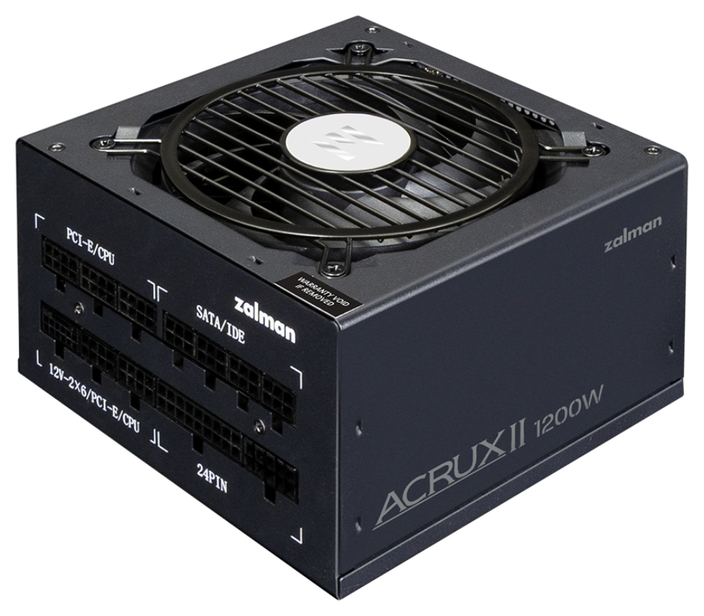 Zalman ACRUX II unidad de fuente de alimentación 1200 W 24-pin ATX ATX Negro